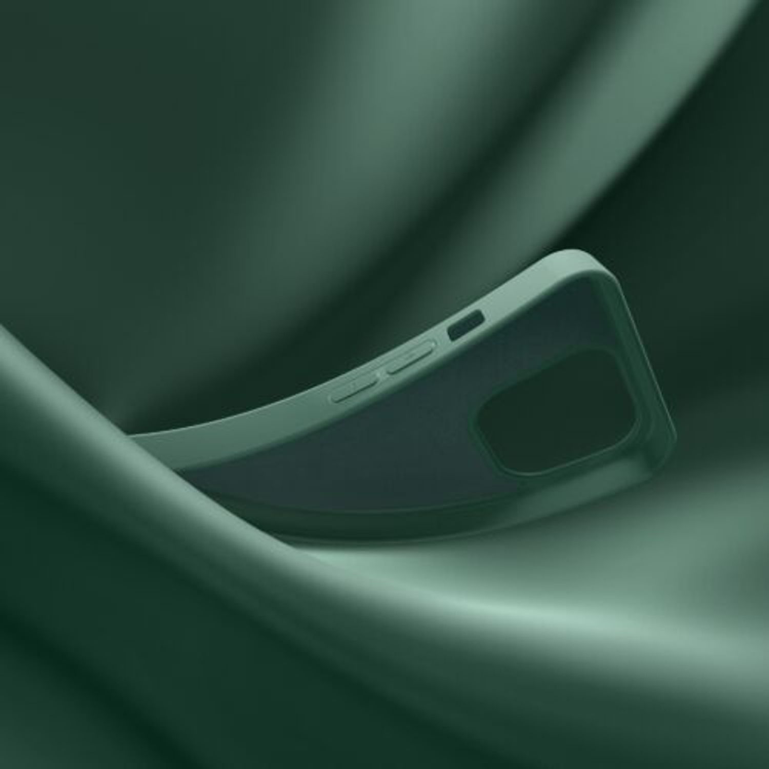 Husa Kwmobile pentru Apple iPhone 14, Silicon, Verde, 59079.166 fotografia produsului View 12 L