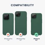 Husa Kwmobile pentru Apple iPhone 14, Silicon, Verde, 59079.166 fotografia produsului View 4 S
