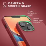 Husa Kwmobile pentru Apple iPhone 14, Silicon, Rosu, 59079.167 fotografia produsului View 6 S