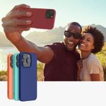 Husa Kwmobile pentru Apple iPhone 14, Silicon, Rosu, 59079.167 fotografia produsului View 9 S