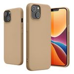 Husa Kwmobile pentru Apple iPhone 14, Silicon, Crem, 59079.154 fotografia produsului