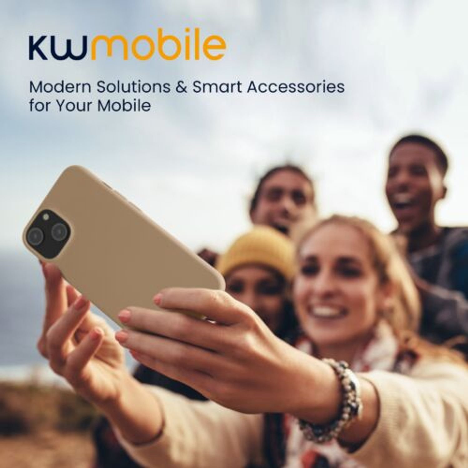 Husa Kwmobile pentru Apple iPhone 14, Silicon, Crem, 59079.154 fotografia produsului View 5 L