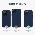 Husa Kwmobile pentru Apple iPhone 14, Silicon, Albastru, 59079.116 fotografia produsului View 2 S