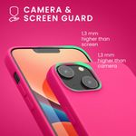 Husa Kwmobile pentru Apple iPhone 14, Silicon, Roz, 59079.77 fotografia produsului View 6 S