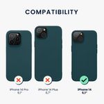 Husa Kwmobile pentru Apple iPhone 14, Silicon, Verde, 59079.57 fotografia produsului View 2 S