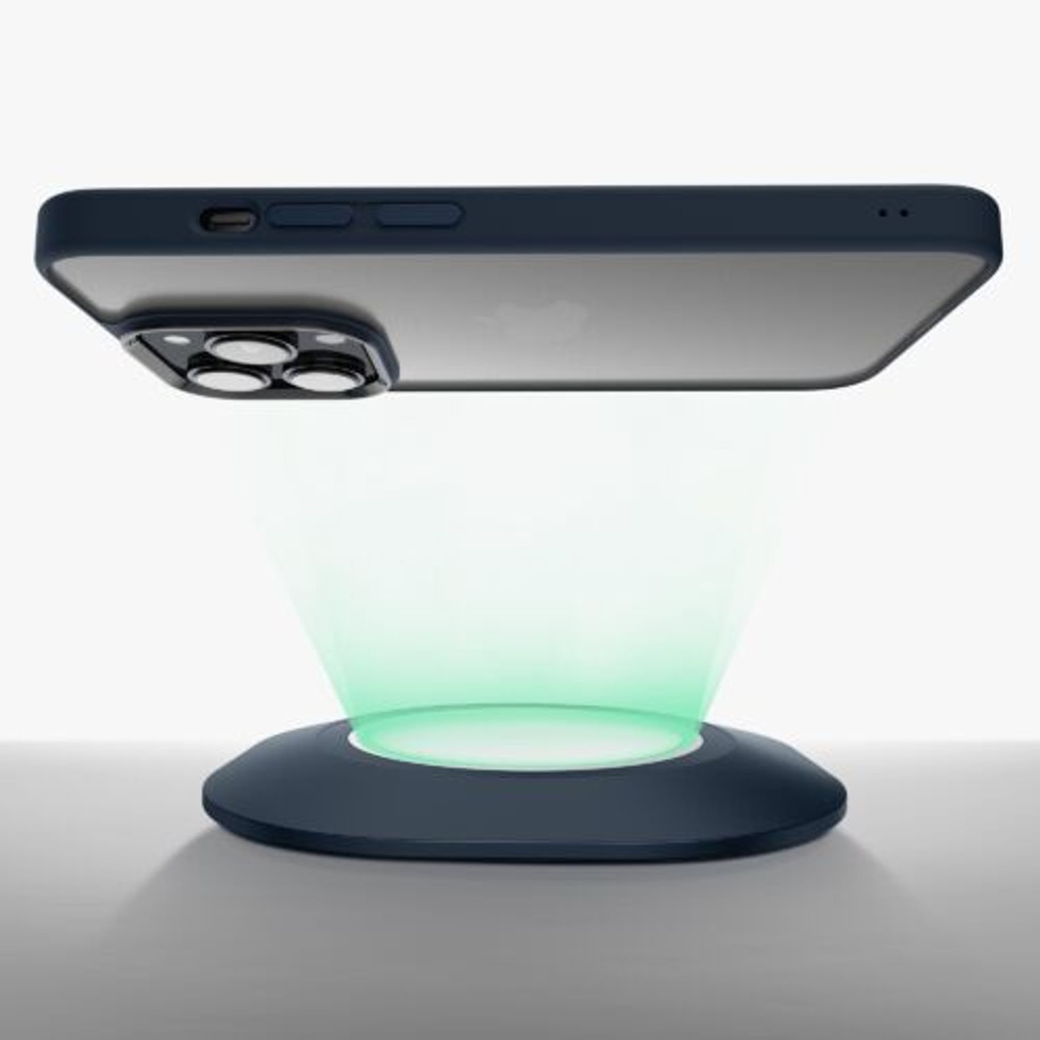 Husa Kwmobile pentru Apple iPhone 14 Pro Max, Silicon, Albastru/Transparent, 59092.17 fotografia produsului View 8 L