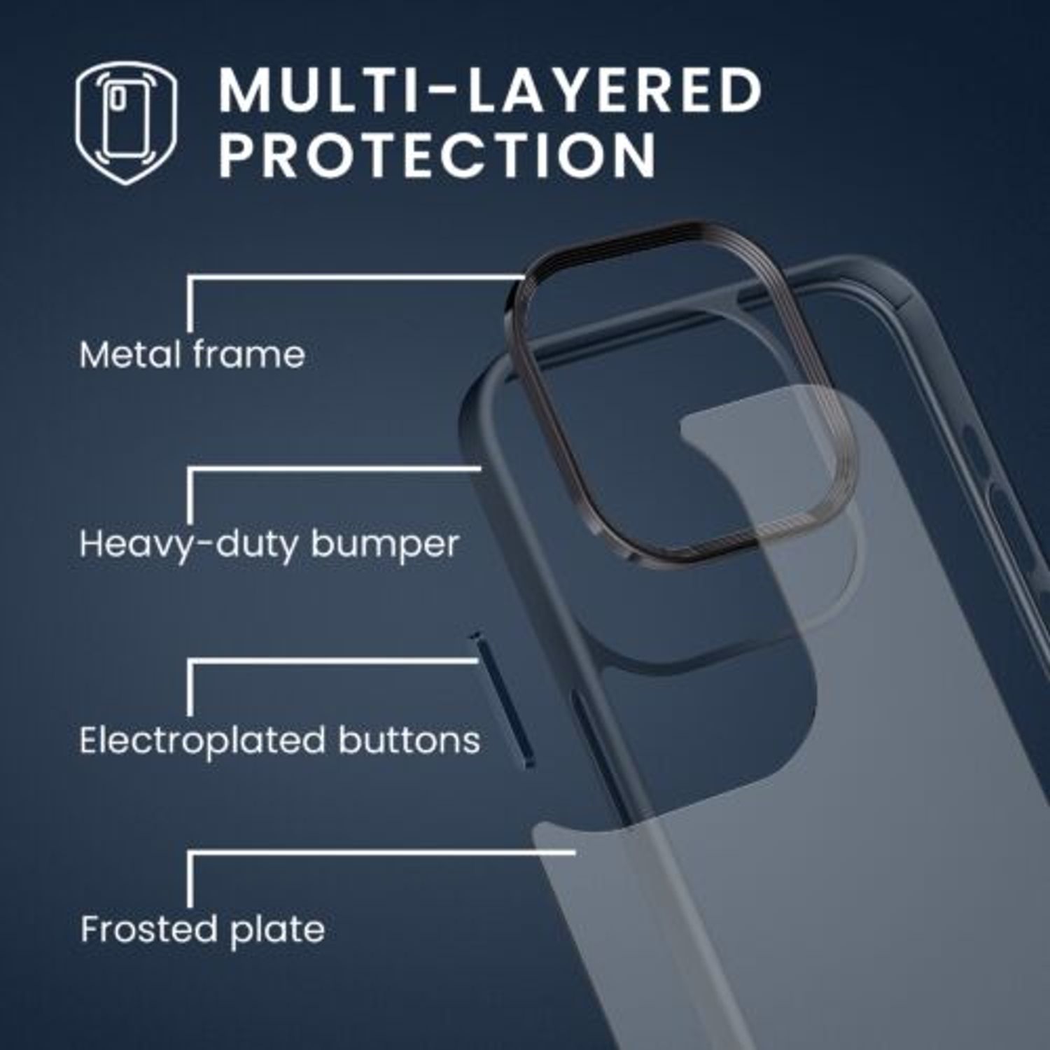 Husa Kwmobile pentru Apple iPhone 14 Pro Max, Silicon, Albastru/Transparent, 59092.17 fotografia produsului View 5 L