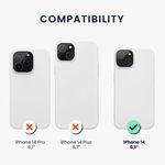 Husa Kwmobile pentru Apple iPhone 14, Silicon, Alb, 59071.02 fotografia produsului View 2 S