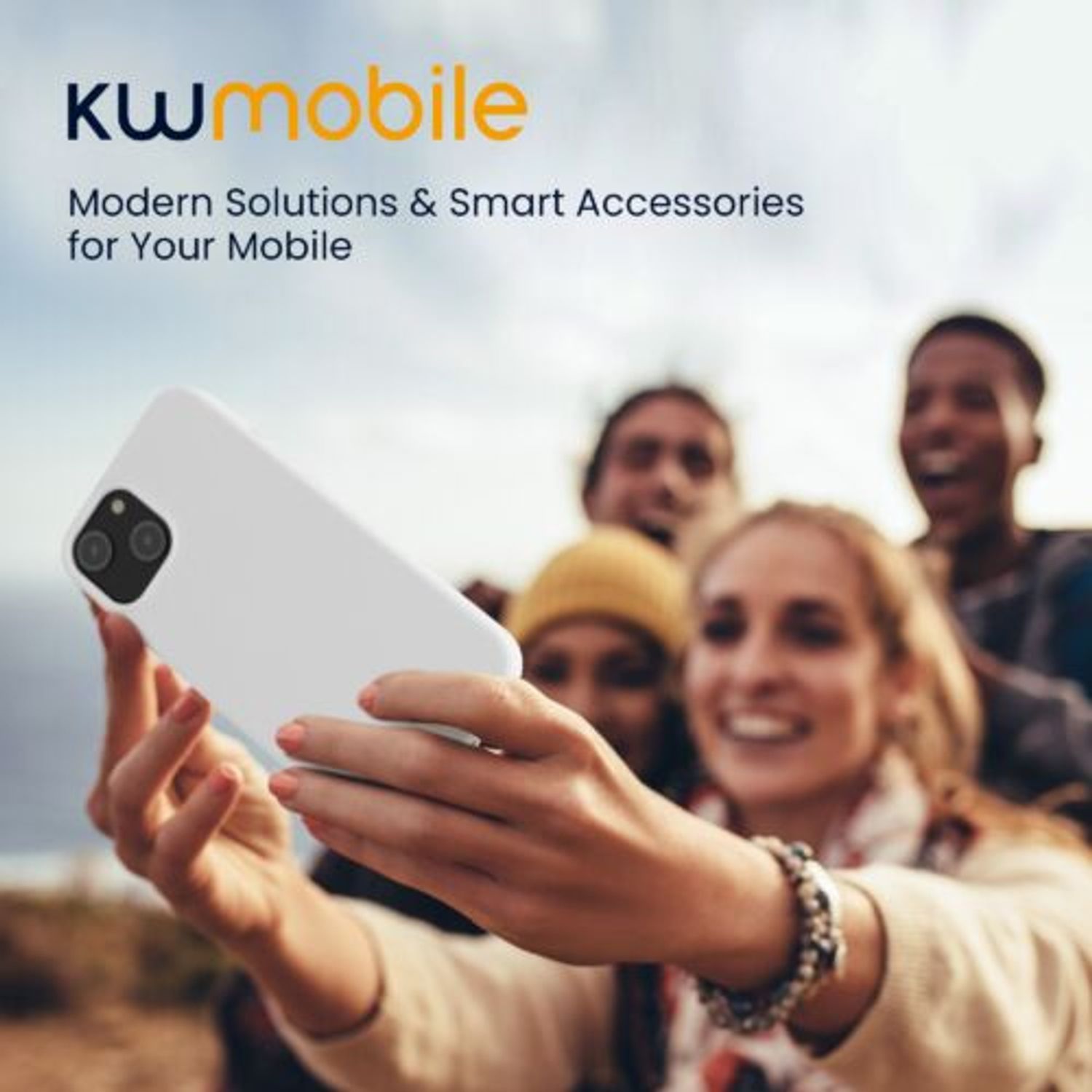 Husa Kwmobile pentru Apple iPhone 14, Silicon, Alb, 59071.02 fotografia produsului View 7 L