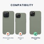 Husa Kwmobile pentru Apple iPhone 14 Plus, Silicon, Verde, 59076.172 fotografia produsului View 9 S