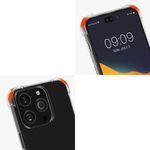 Husa Kwmobile pentru Apple iPhone 14 Pro, Silicon, Transparent/Auriu, 59104.21 fotografia produsului View 10 S