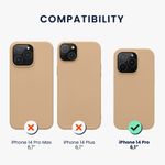 Husa Kwmobile pentru Apple iPhone 14 Pro, Silicon, Crem, 59081.154 fotografia produsului View 2 S