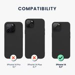 Husa Kwmobile pentru Apple iPhone 14, Silicon, Negru, 59075.47 fotografia produsului View 2 S
