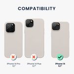 Husa Kwmobile pentru Apple iPhone 14, Silicon, Bej, 59075.96 fotografia produsului View 2 S