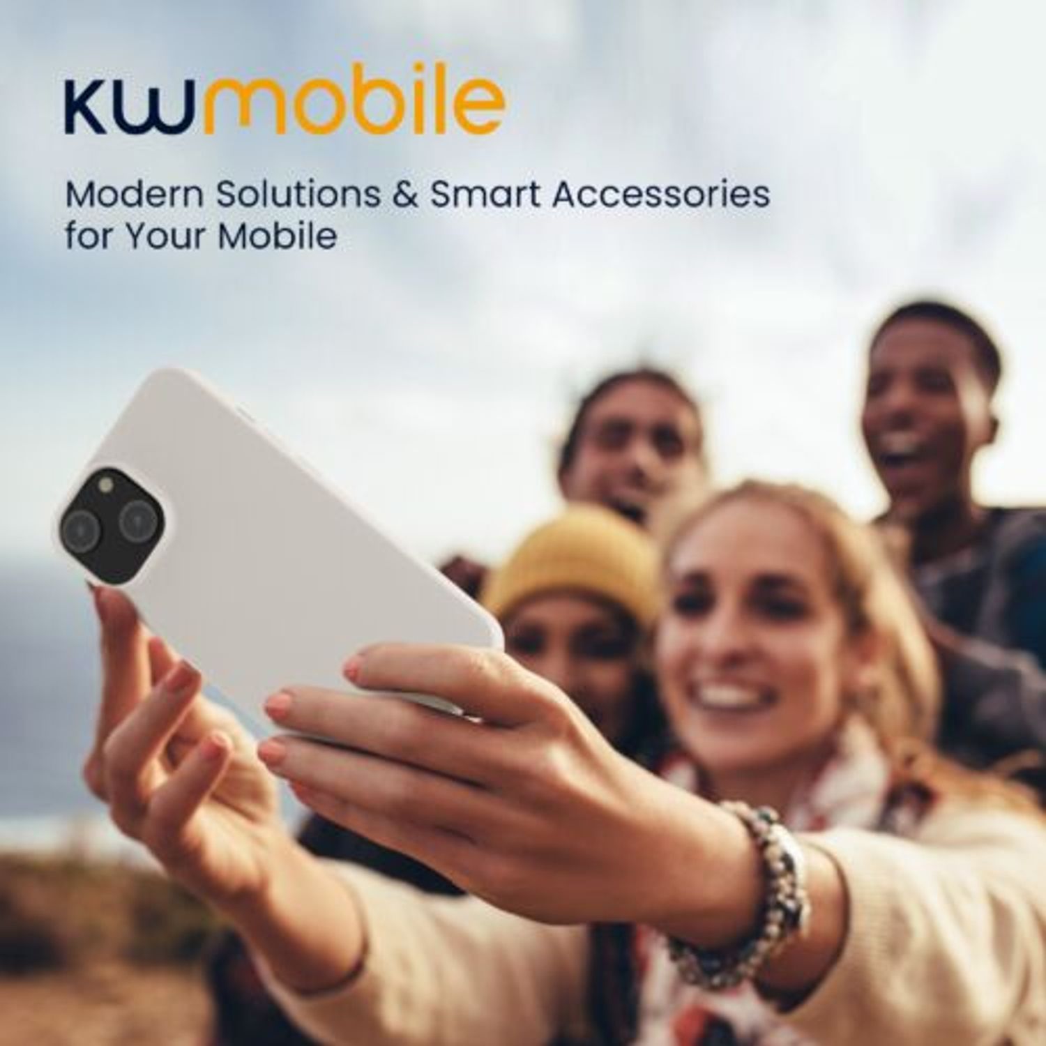 Husa Kwmobile pentru Apple iPhone 14, Silicon, Bej, 59075.96 fotografia produsului View 7 L