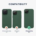 Husa Kwmobile pentru Apple iPhone 14 Plus, Silicon, Verde, 59072.166 fotografia produsului View 2 S