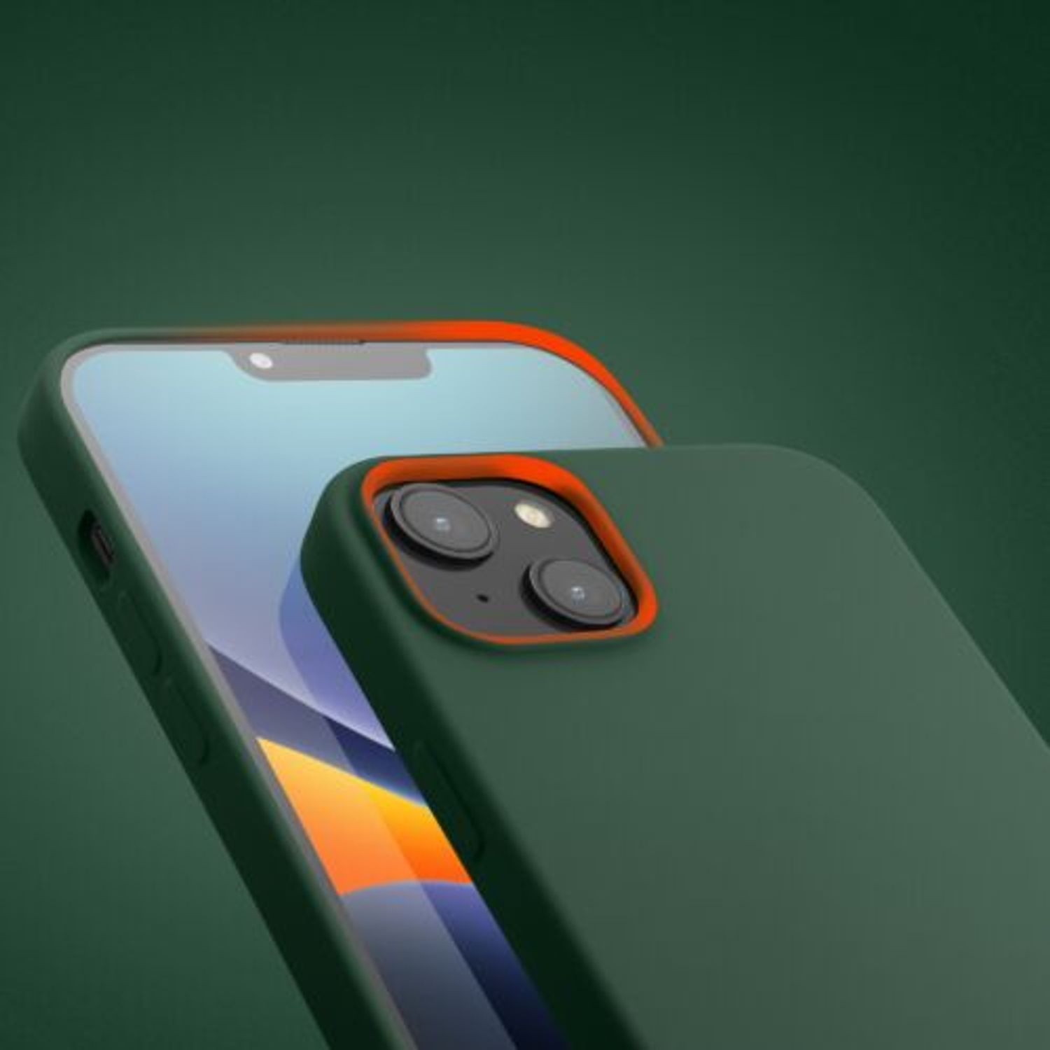 Husa Kwmobile pentru Apple iPhone 14 Plus, Silicon, Verde, 59072.166 fotografia produsului View 12 L