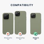 Husa Kwmobile pentru Apple iPhone 14, Silicon, Verde, 59071.172 fotografia produsului View 2 S