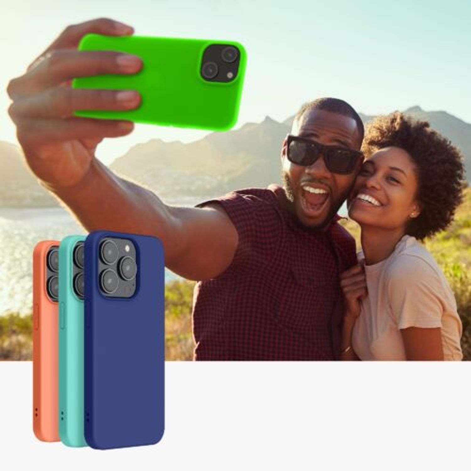 Husa Kwmobile pentru Apple iPhone 14, Silicon, Verde, 59075.44 fotografia produsului View 9 L