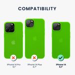 Husa Kwmobile pentru Apple iPhone 14, Silicon, Verde, 59075.44 fotografia produsului View 2 S
