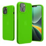 Husa Kwmobile pentru Apple iPhone 14, Silicon, Verde, 59075.44 fotografia produsului