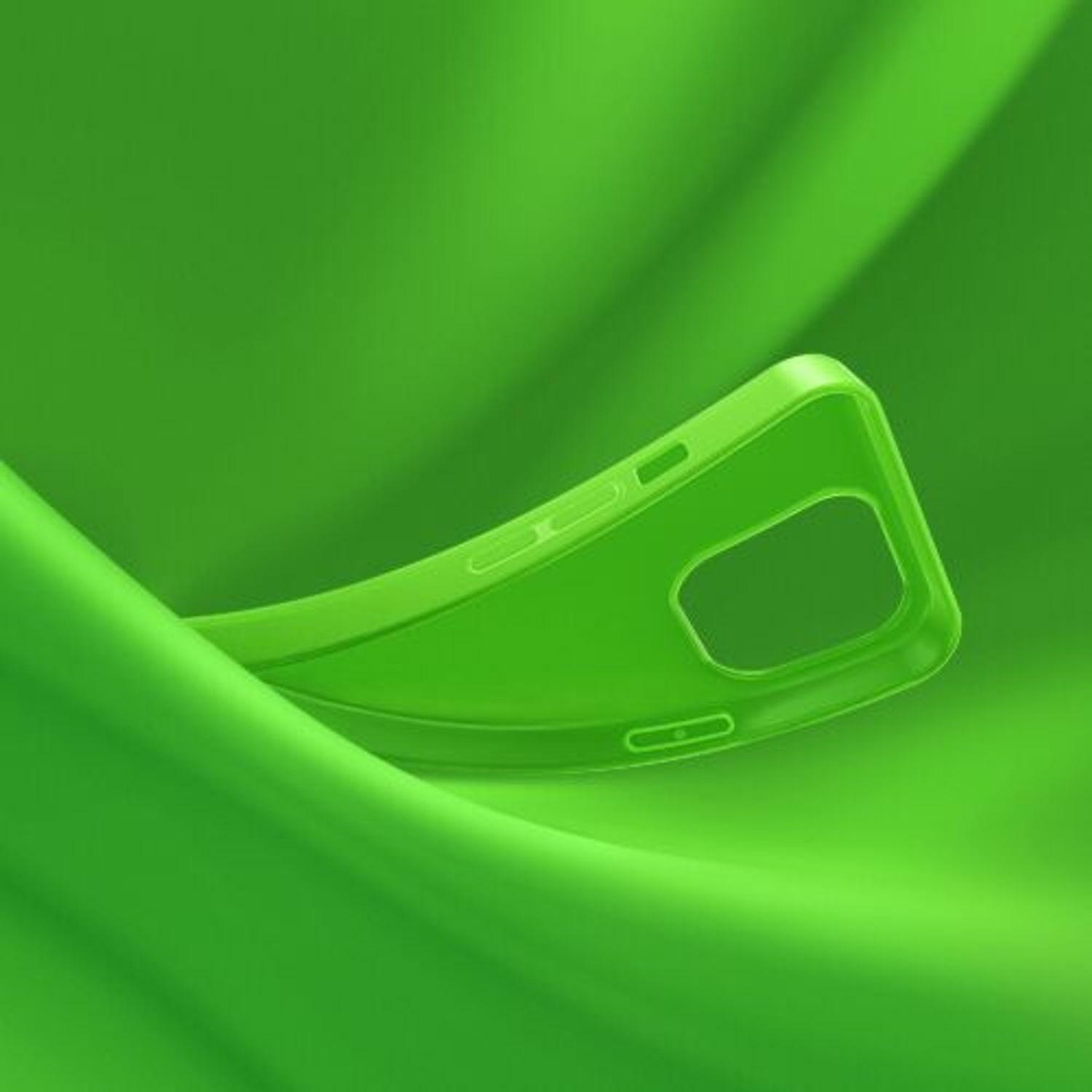 Husa Kwmobile pentru Apple iPhone 14, Silicon, Verde, 59075.44 fotografia produsului View 10 L