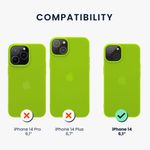 Husa Kwmobile pentru Apple iPhone 14, Silicon, Verde, 59075.75 fotografia produsului View 2 S