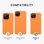 Husa Kwmobile pentru Apple iPhone 14, Silicon, Portocaliu, 59075.150 fotografia produsului View 10 S