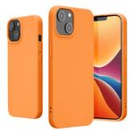 Husa Kwmobile pentru Apple iPhone 14, Silicon, Portocaliu, 59075.150 fotografia produsului