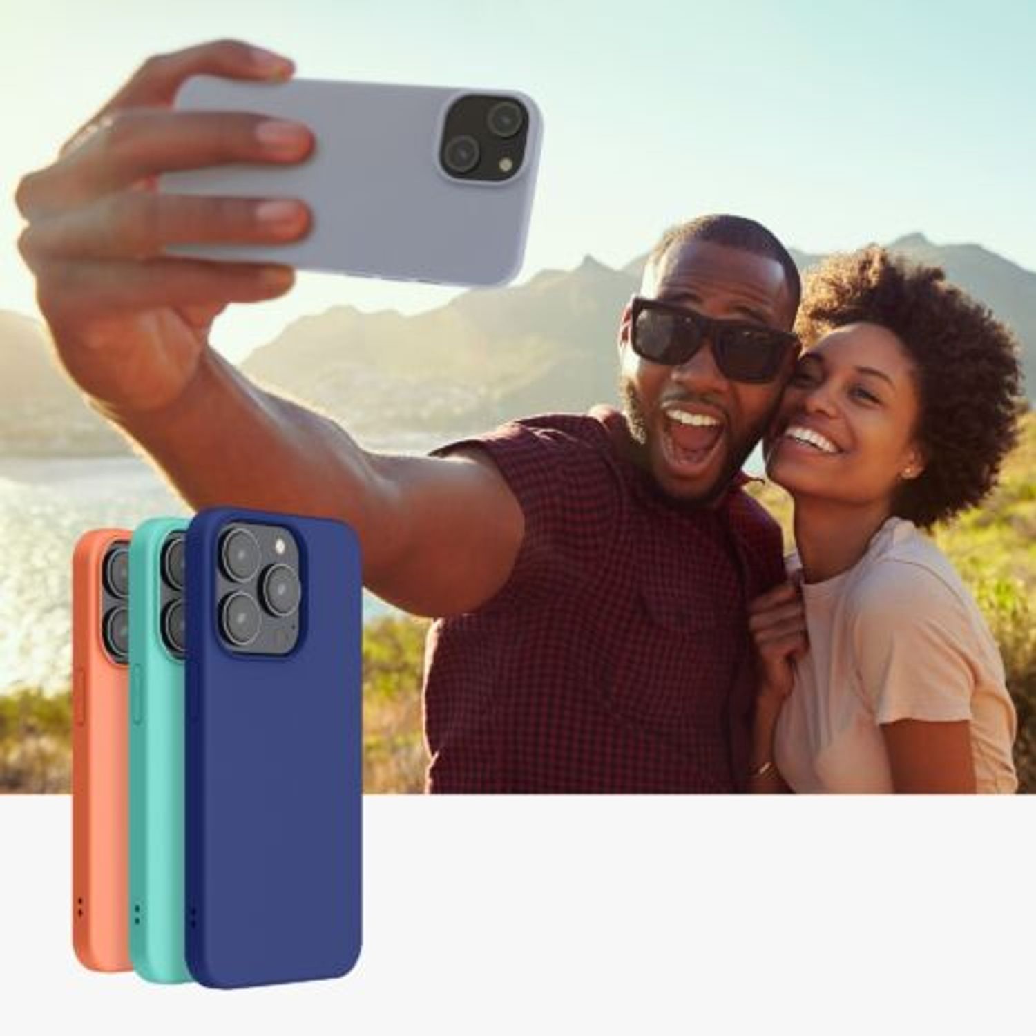 Husa Kwmobile pentru Apple iPhone 14, Silicon, Albastru, 59075.58 fotografia produsului View 9 L
