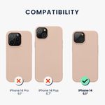 Husa Kwmobile pentru Apple iPhone 14, Silicon, Crem, 59071.225 fotografia produsului View 2 S