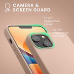 Husa Kwmobile pentru Apple iPhone 14, Silicon, Crem, 59071.225 fotografia produsului View 6 S