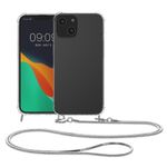 Husa Kwmobile pentru Apple iPhone 14, Silicon, Transparent/Argintiu, 59101.35 fotografia produsului