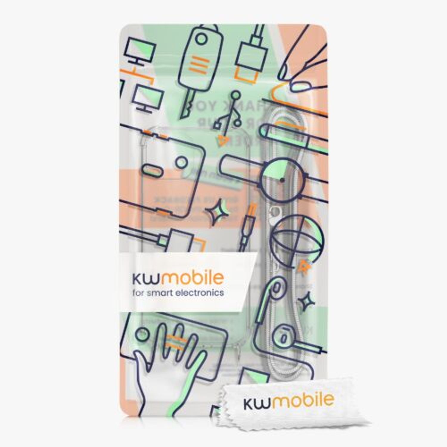 Husa Kwmobile pentru Apple iPhone 14, Silicon, Transparent/Argintiu, 59101.35 fotografia produsului View 7 L