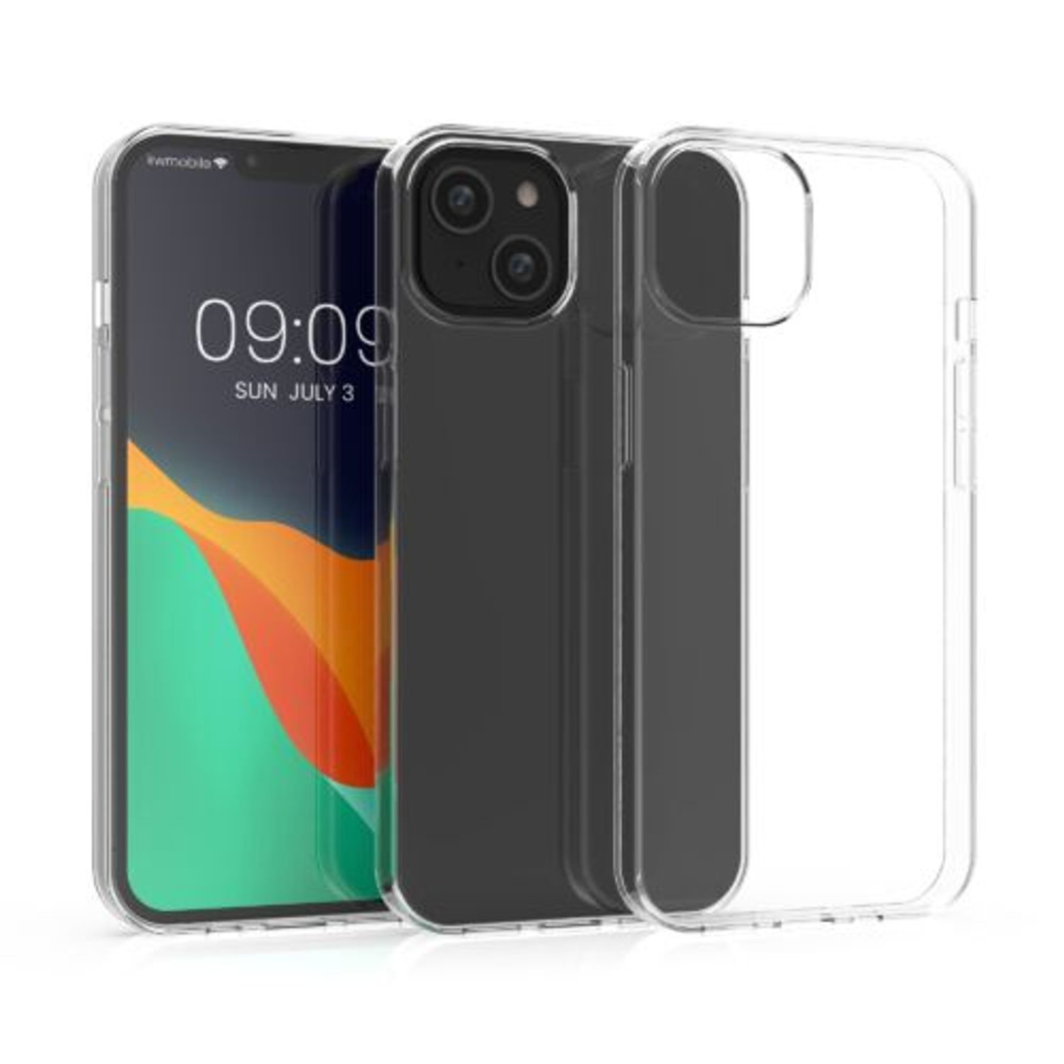 Husa Kwmobile pentru Apple iPhone 14 Plus, Silicon, Transparent, 59133.03 fotografia produsului