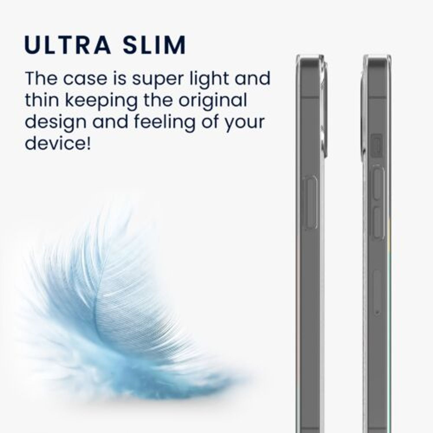 Husa Kwmobile pentru Apple iPhone 14 Plus, Silicon, Transparent, 59133.03 fotografia produsului View 4 L