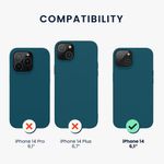 Husa Kwmobile pentru Apple iPhone 14, Silicon, Verde, 59071.57 fotografia produsului View 2 S