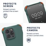 Husa Kwmobile pentru Apple iPhone 14 Pro Max, Silicon, Verde, 59119.80 fotografia produsului View 3 S