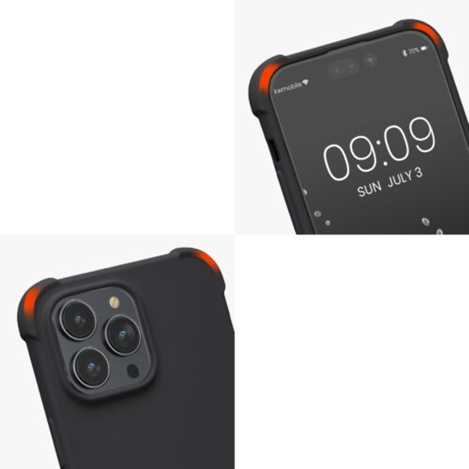 Husa Kwmobile pentru Apple iPhone 14 Pro Max, Silicon, Negru, 59119.01 fotografia produsului View 8 L