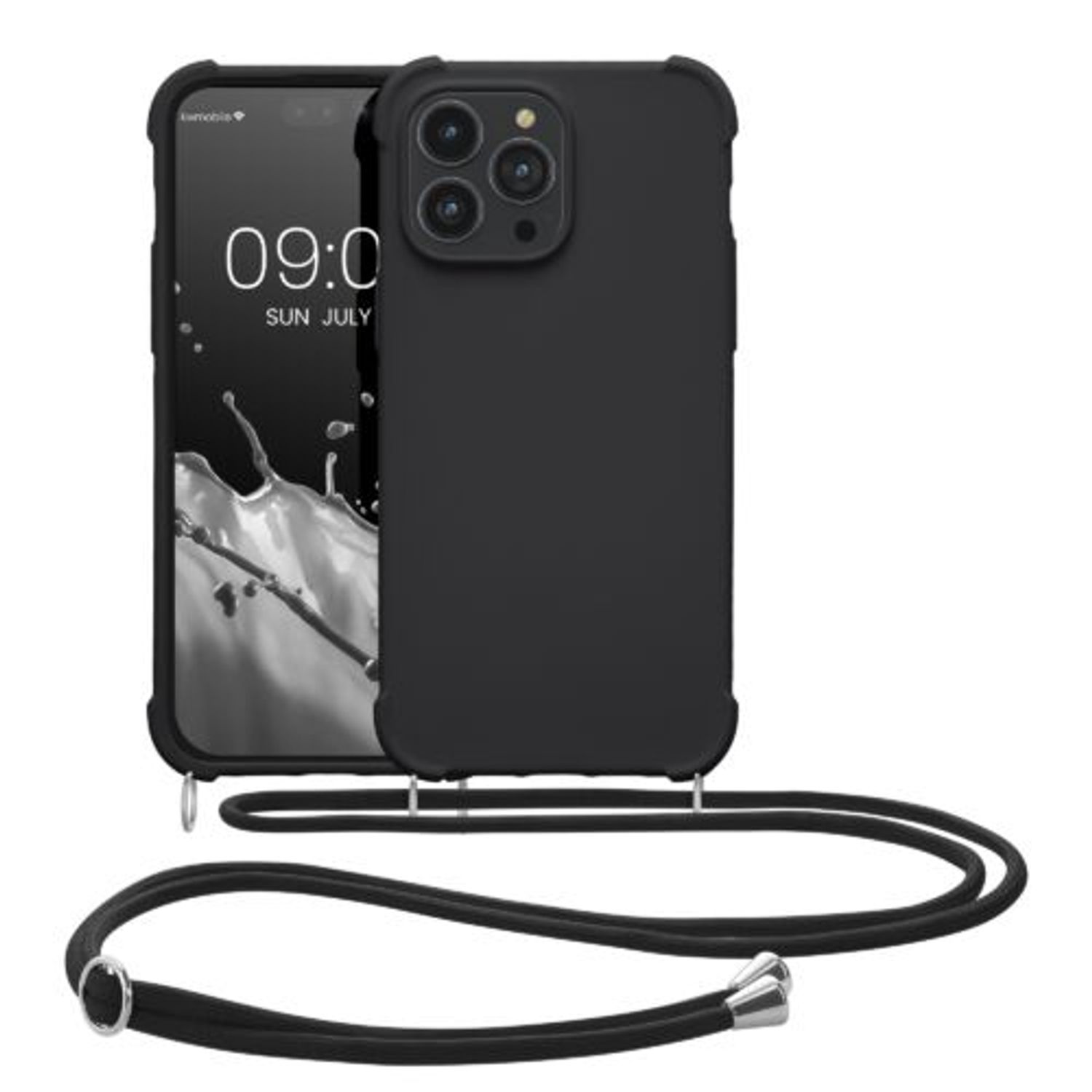 Husa Kwmobile pentru Apple iPhone 14 Pro Max, Silicon, Negru, 59119.01 fotografia produsului