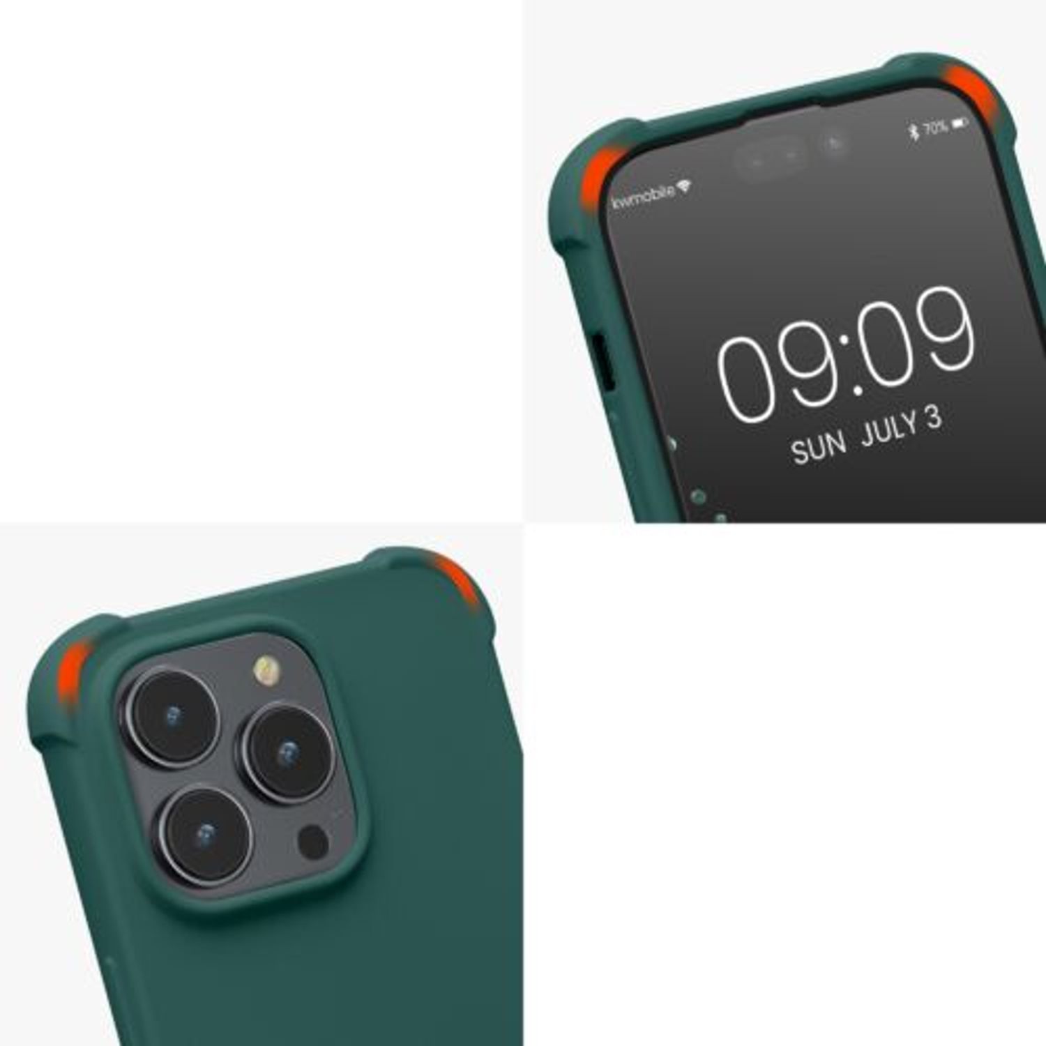 Husa Kwmobile pentru Apple iPhone 14 Pro, Silicon, Verde, 59118.80 fotografia produsului View 8 L