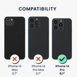 Husa Kwmobile pentru Apple iPhone 14 Pro, Silicon, Verde, 59118.80 fotografia produsului View 5 S