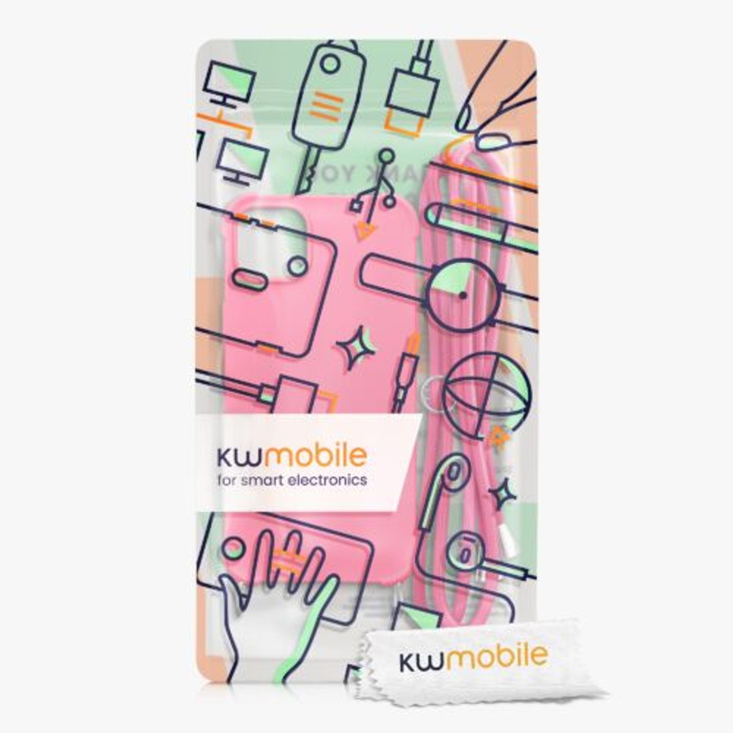 Husa Kwmobile pentru Apple iPhone 14 Plus, Silicon, Roz, 59117.77 fotografia produsului View 7 L