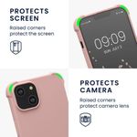 Husa Kwmobile pentru Apple iPhone 14, Silicon, Roz, 59116.154 fotografia produsului View 3 S