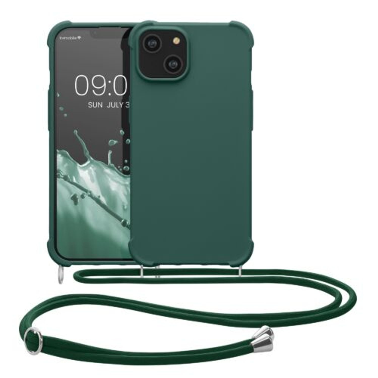 Husa Kwmobile pentru Apple iPhone 14, Silicon, Verde, 59116.80 fotografia produsului