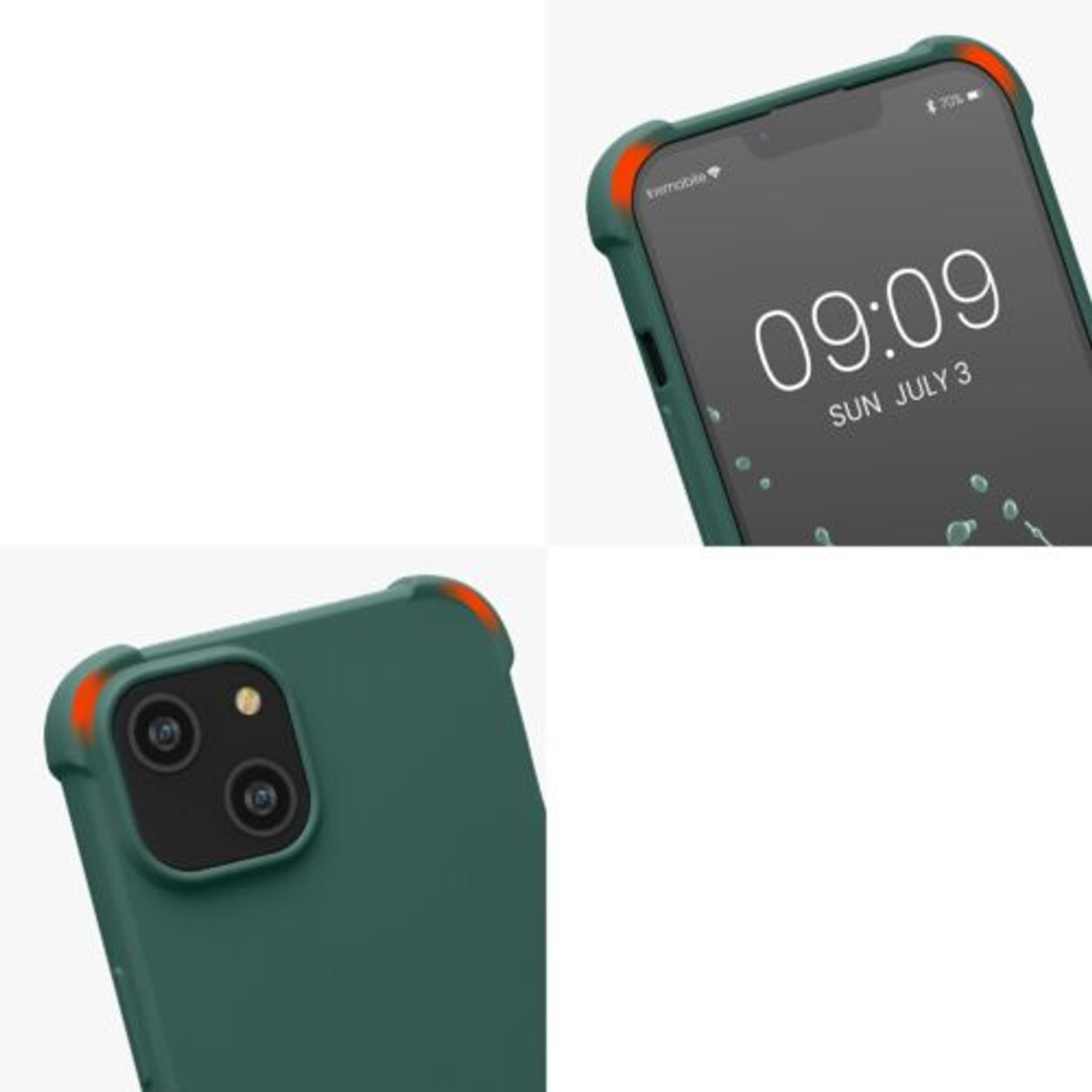 Husa Kwmobile pentru Apple iPhone 14, Silicon, Verde, 59116.80 fotografia produsului View 8 L