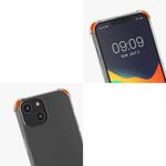 Husa Kwmobile pentru Apple iPhone 14, Silicon, Transparent/Auriu, 59108.21 fotografia produsului View 7 S