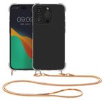 Husa Kwmobile pentru Apple iPhone 14 Pro, Silicon, Transparent/Rose Gold, 59104.81 fotografia produsului