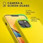 Husa Kwmobile pentru Apple iPhone 14, Silicon, Galben, 59071.165 fotografia produsului View 3 S