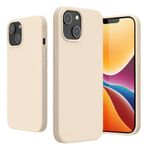 Husa Kwmobile pentru Apple iPhone 14, Silicon, Crem, 59071.16 fotografia produsului